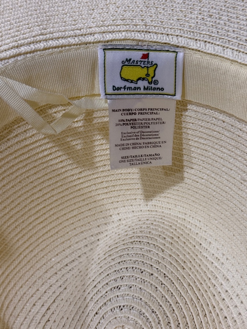 2026 Masters Tournament Women Dorfman Milano Straw Sun Hat!!๐ฅ๐ฅ๐ฅ - Picture 14 of 16